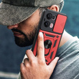 Etui pancerne do Oppo Reno 13 Pro, CamShield Slide, czerwone