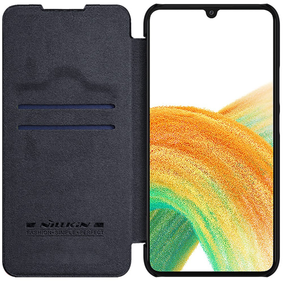Etui NILLKIN do Samsung Galaxy A34 5G, Qin Series, Czarne