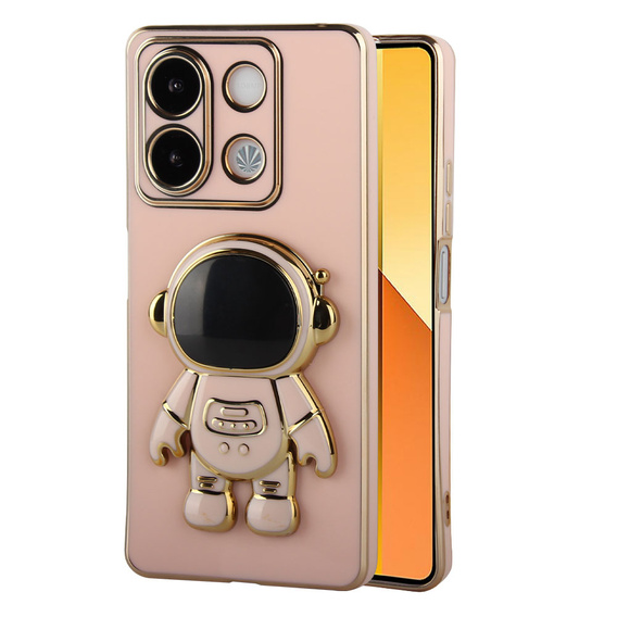 Etui do Xiaomi Redmi Note 13 5G, Astronaut, różowe + Szkło Hartowane 9H