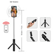 Blavec Selfie Stick Coco P-04 tripod + pilot 0,7 metra - czarny
