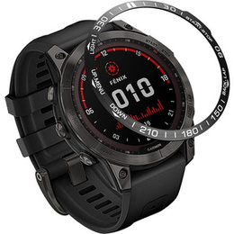 Nakładka Bezel Ring do Garmin Fenix 7X, Czarna/Biała