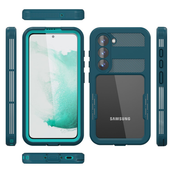 Etui Wodoodporne IP68 do Samsung Galaxy S23 Plus, zielone
