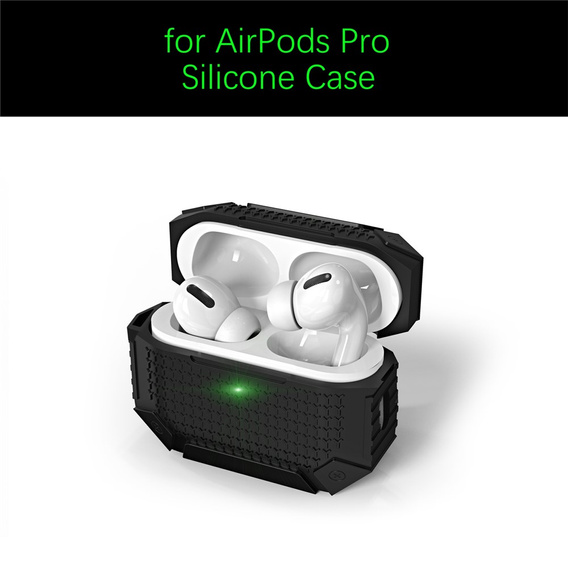 Etui ochronne do AirPods Pro 3 z karabińczykiem - czarne
