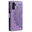 Etui z klapką do Samsung Galaxy S23 FE, Mandala, fioletowe