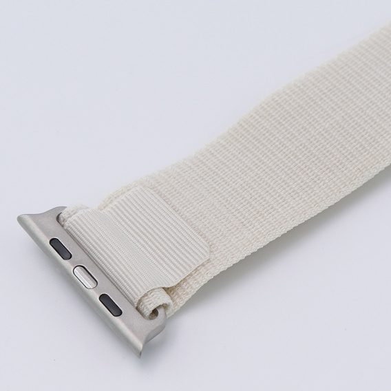 Pasek Nylonowy do Apple Watch 1/2/3/4/5/6/7/8/9/10/SE/Ultra/Ultra 2 42/44/45/46/49mm, Beżowy
