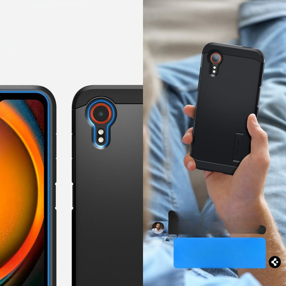 Etui Spigen Tough Armor do Samsung Galaxy XCover 7 Pro – Czarne