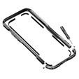 Bumper LUPHIE do iPhone 12 Pro Max, metalowa ramka, czarna