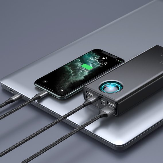 Baseus Power Bank Amblight 65W 30000mAh - Czarny