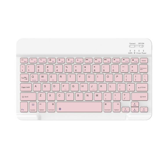 Etui z klawiaturą do Samsung Galaxy Tab S10 FE / S9 FE, Leather Pen Slot, różowe rose gold