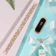 Bransoleta Rhinestone Decor do Xiaomi Mi Band 5 - Gold