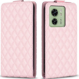 Etui z klapką do Motorola Edge 40 5G, Wallet, BINFEN COLOR, różowe