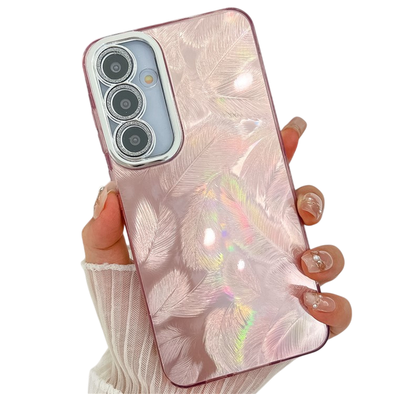 Etui do Samsung Galaxy A36 5G / A56 5G, Feather, różowe