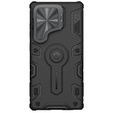 Etui do Samsung Galaxy S25 Ultra, pancerne Nillkin, CamShield Armor Prop, do MagSafe, czarne
