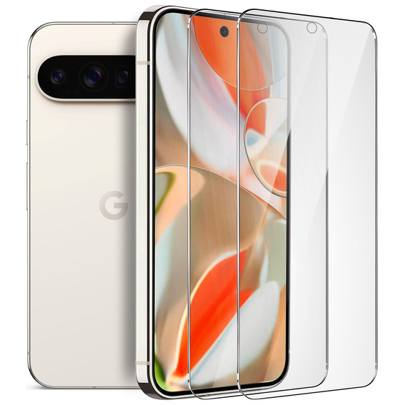 2x Szkło Hartowane do Google Pixel 9 Pro XL, ERBORD 9H Hard Glass, szybka