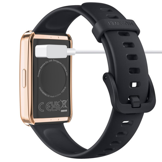 2w1 Etui z Osłoną Silikonową do Huawei Band 8 / Huawei Band 9, Różowe złoto