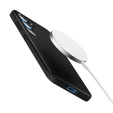 Etui Spigen do Samsung Galaxy S25, Thin Fit Mag, czarne + Szkło hartowane 9H