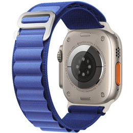 Pasek Nylonowy do Apple Watch 1/2/3/4/5/6/7/8/9/10/11/SE Ultra 1/2/3 42/44/45/46/49mm, Granatowy