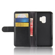 Etui z klapką do Samsung Galaxy S9, Leather Flexi Book, czarne