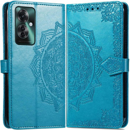 Etui z klapką do Oppo Reno 11F 5G, Mandala, niebieskie