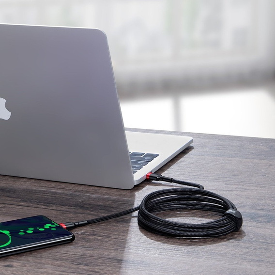 BASEUS Kabel USB PD100W/QC3.0 Type-C 200cm - Red/Black