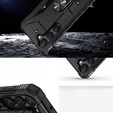 Etui pancerne do Samsung Galaxy S23, z ringiem, czarne