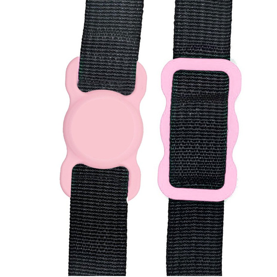Etui do Apple AirTag 2 / 1, na obroże psa kota, Anti-lost Pet Dog, Różowe