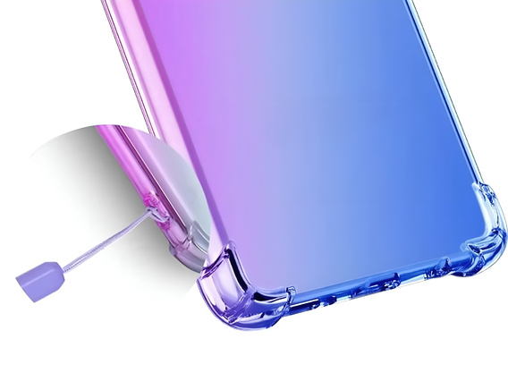 Etui Gradient Dropproof do Honor 400 Lite, Fioletowe / niebieskie