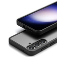Etui do Samsung Galaxy S24+ Plus, Fusion Hybrid, z ochroną aparatu, przezroczyste / czarne