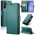 Etui do Samsung Galaxy S25 FE, ERBORD Glossy Litchi, portfel z klapką, zielone