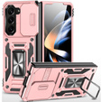 Etui pancerne do Samsung Galaxy Z Fold6 5G, CamShield Slide, różowe rose gold