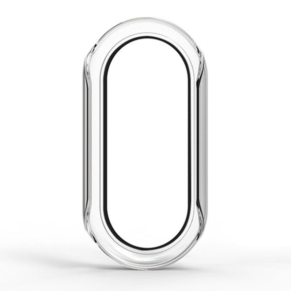 2w1 Etui + Szkło Hartowane do Xiaomi Smart Band 10 / 9 / 8, Przezroczyste