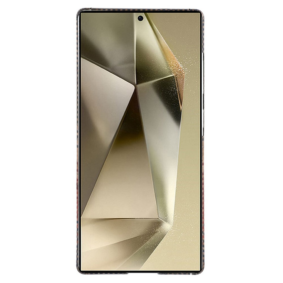 Etui do Samsung Galaxy S24 Ultra – magnetyczne z włókna aramidowego, pomarańczowe