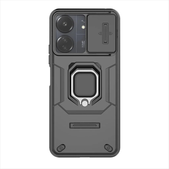 Etui KickStand Camera Lens do Xiaomi Redmi 13C / Poco C65, czarne