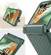 Etui do Motorola Razr 60 Ultra, PC Kickstand Case, ze szkłem, zielone