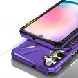 Etui do MagSafe do Samsung Galaxy A54 5G, pancerne z podstawką i blaszką do uchwytu, fioletowe