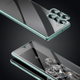 Etui do Samsung Galaxy S23 Plus, Magnetic Dual Glass, zielone