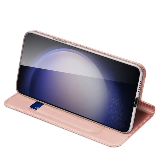 Etui Dux Ducis do Samsung Galaxy S24, Skinpro, różowe rose gold