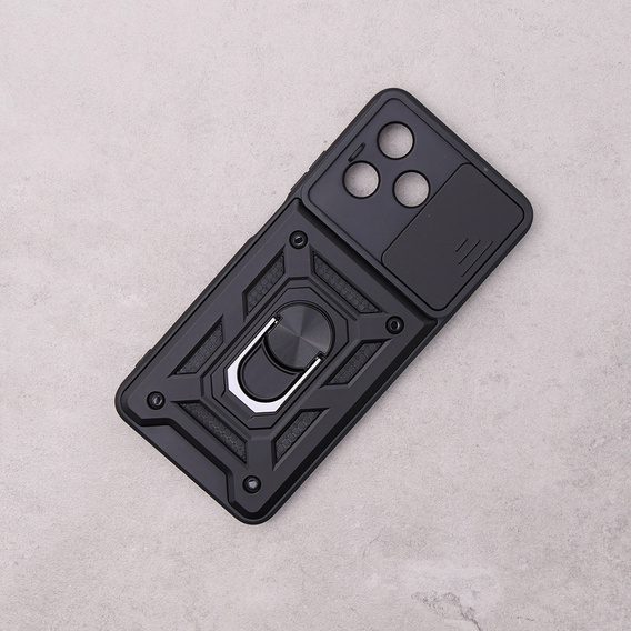 Etui pancerne do Realme C51, CamShield Slide, czarne