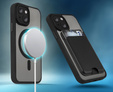 Etui do iPhone 15, do MagSafe, ERBORD Matt Case, czarny + Szkło na ekran