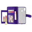 Etui z klapką do Huawei P Smart 2019 / Honor 10 Lite, Glitter Mirror Wallet, fioletowe