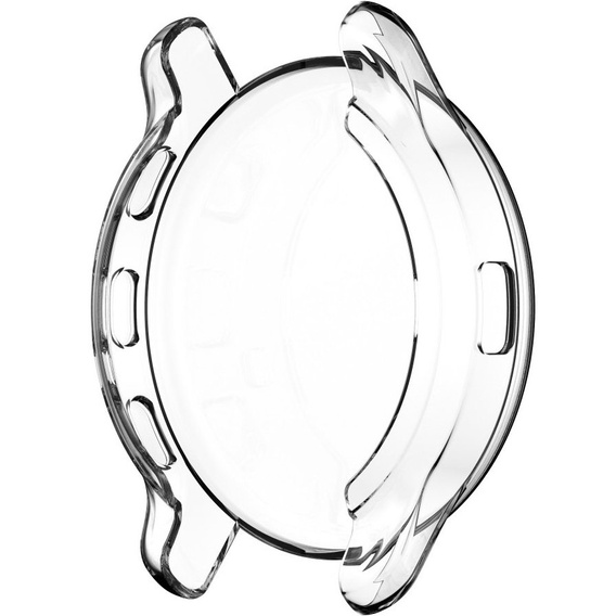 2w1 Etui z Osłoną Silikonową na ekran do Garmin Venu 2 Plus, Przezroczyste