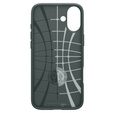 Etui Spigen Liquid Air do iPhone 16 – kolor Abyss Green + Szkło Hartowane 9H