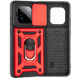 Etui pancerne do Realme GT 7 Pro, CamShield Slide, czerwone