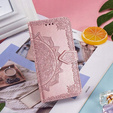 Etui z klapką do Samsung Galaxy M52 5G, Mandala, różowe