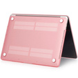 Etui do Macbook Pro 13 A1706 A1708 A1989 A2159 A2251 A2289 A2338, Hard Case Obudowa, Ciemny różowy