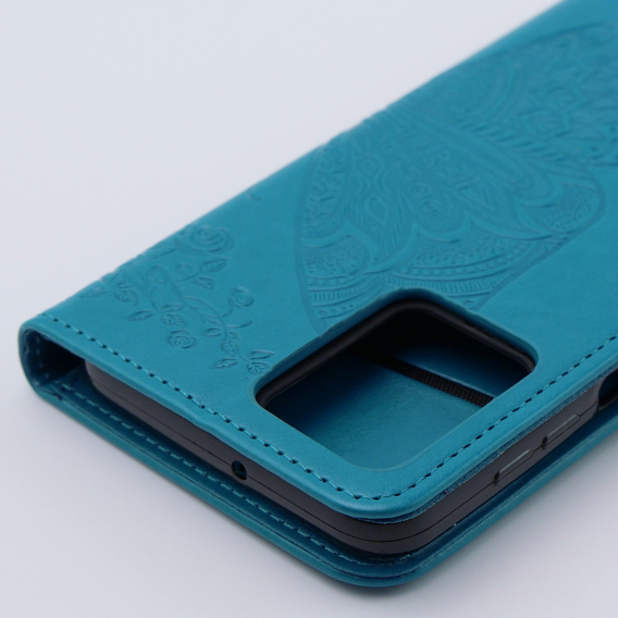 Etui z klapką do Motorola Moto G54 5G, Butterfly, niebieskie