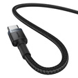 Baseus kabel Cafule USB‑C na USB‑C 2 m 100 W – czerwono‑czarny + szaro‑czarny (2 szt.)
