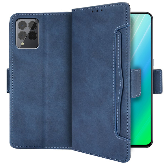 Etui z klapką do T Phone Pro 5G, Card Slot, niebieskie