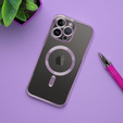 Etui do iPhone 16 Pro Max, Electro MagSafe, fioletowe + Szkło na ekran