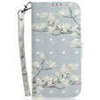 Etui z klapką do Motorola Edge 50 Pro, Wallet, Magnolia Flowers szare